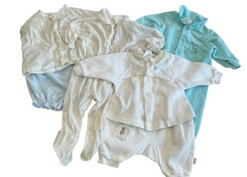 Vtg Carters Made In USA Baby Lot 0-3 Month Peter Rabbit 6 Piece Gender Neutral